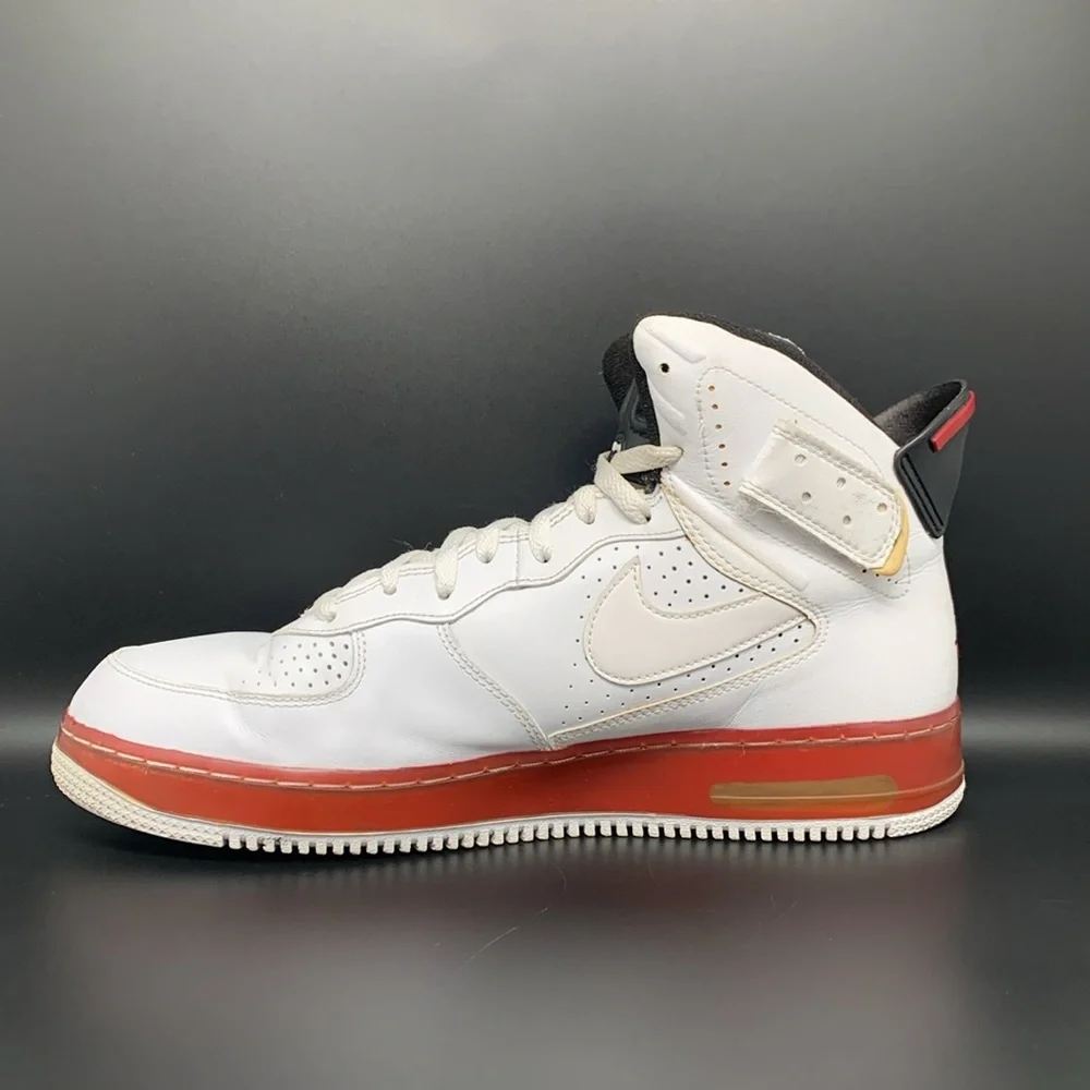Jordan‎ Fusion 6 Varsity White Mid Shoes 343064-102 Men's Sz 10.5